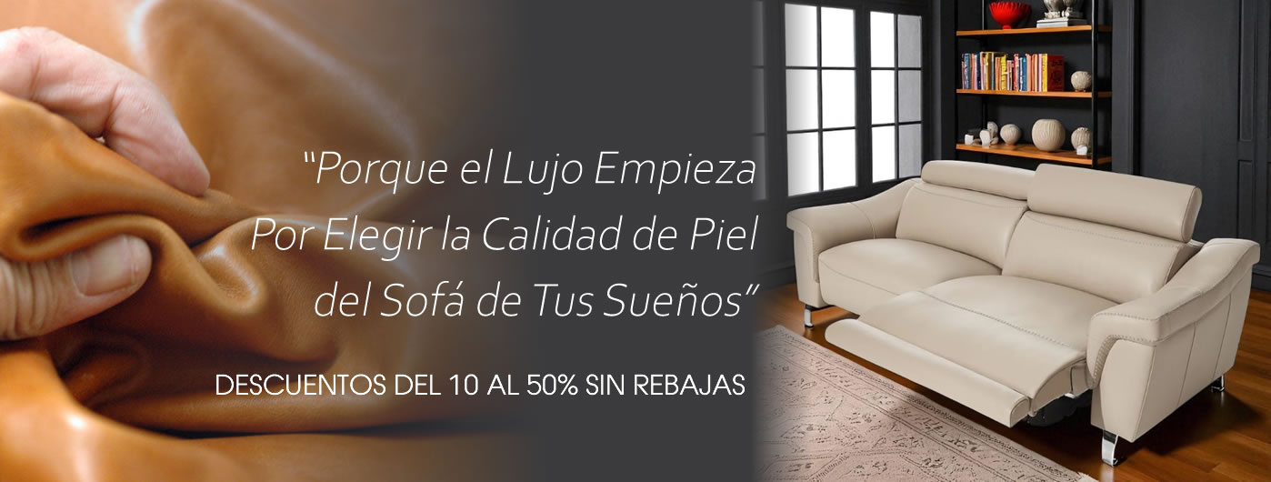 SOFAS PIEL NATURAL GENUINA